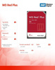 WESTERN DIGITAL DYSK 3,5 CALA WD RED PLUS 6TB CMR 256MB/5400RPM