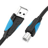Kabel VENTION USB-A-USB-B 2m USB 2.0 (czarny)