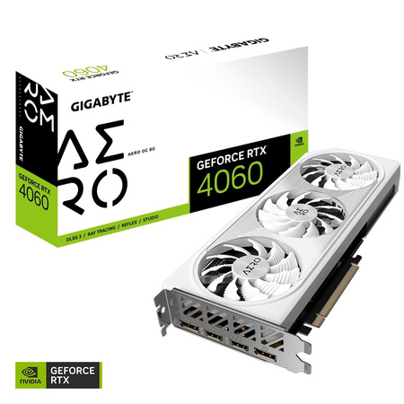 GIGABYTE KARTA GRAFICZNA GEFORCE RTX 4060 AERO OC 8G GDDR6 128BIT 2DP/2HDMI