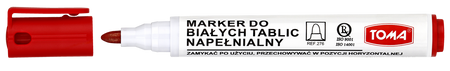 MARKER SUCHOŚCIERALNY TOMA 276 CZERWONY OKRĄGŁY
