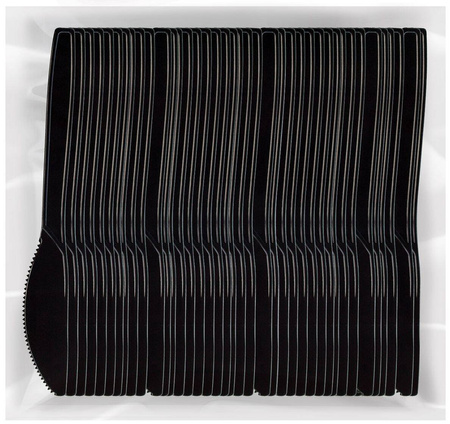 NOŻE PS 16.5CM CZARNE 100SZT QUICKPACK VIGO! 7322990