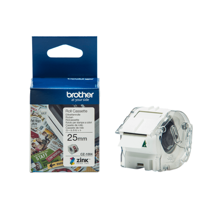 BROTHER TAŚMA PAPIEROWA 25MM X 5M, BIAŁA, CZ1004, DO DRUKARKI VC-500W