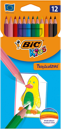 KREDKI OŁÓWKOWE BIC KIDS TROPICOLORS 83256611 MIX*12