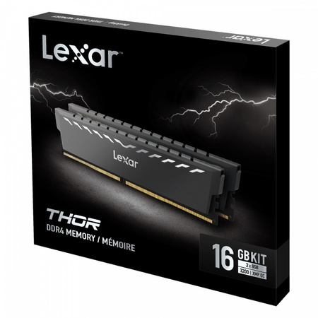LEXAR PAMIĘĆ DDR4 THOR 16GB(2*8GB)/3200 SZARA