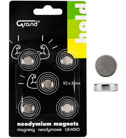 MAGNESY 10MM GRAND GR-N510 NEODYMOWE 130-1968 5SZT