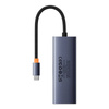 Hub 5w1 Baseus UltraJoy 5-Port (4xUSB 3.0,  PD) Szary