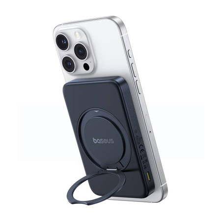 MAGNETYCZNY POWERBANK BASEUS ZE STOJAKIEM PICOGO QI2 5000MAH 20W CZARNY