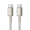 KABEL USB-C DO USB-C BASEUS TUNGSTEN GOLD, 100W, 1M (ZŁOTY)
