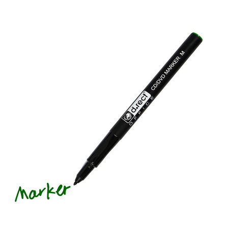 MARKER CD/DVD D.RECT ZIELONY 1.0MM
