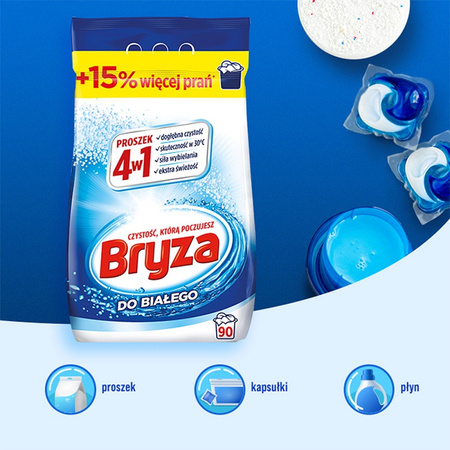 PROSZEK  DO BIAŁYCH UBRAŃ BRYZA 4W1 5,85KG