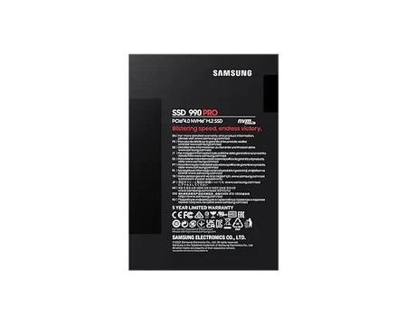 SAMSUNG DYSK SSD 990PRO 1TB GEN4.0X4 NVMEMZ-V9P1T0BW