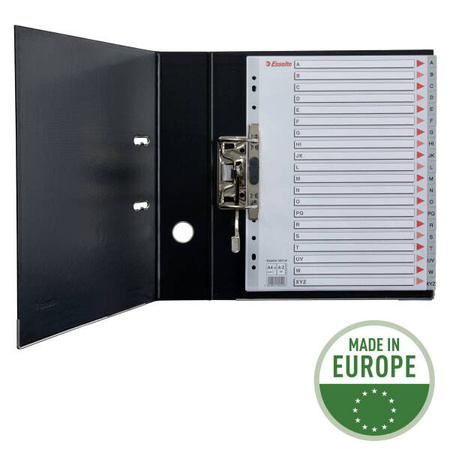 PRZEKŁADKI A-Z A4 MAXI ESSELTE 100129 SZARY PP