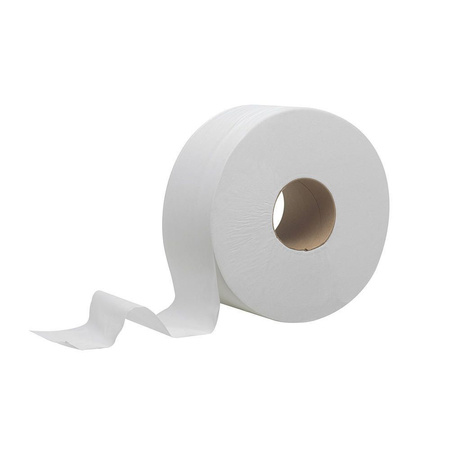 PAPIER TOALETOWY DWUWARSTWOWY CELULOZOWY JUMBO BIAŁY 100M 12 SZT.