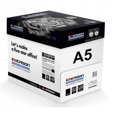 PAPIER KSERO A5 80G EMERSON BIAŁY CIE 146 +/- 3 500 ARK