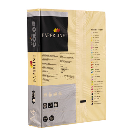 PAPIER KSERO KOLOR A4 PAPERLINE KREMOWY 80G 500 ARK