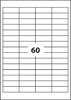 ETYKIETY SAMOPRZYLEPNE 50X18MM D.RECT BIAŁE 100ARK*60SZT