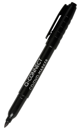MARKER CD/DVD Q-CONNECT CZARNY 1MM