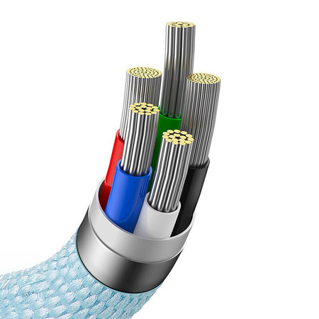 KABEL USB-C DO IP BASEUS CRYSTAL SHINE,  20W, 1.2M (NIEBIESKI)