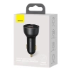 Ładowarka samochodowa Baseus Superme USB, USB-C, 100W (czarna)