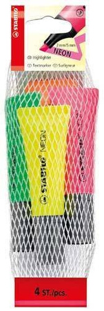 Zakreślacz STABILO NEON 72/4-1-5 mix*4 neon 2-5mm 4szt.