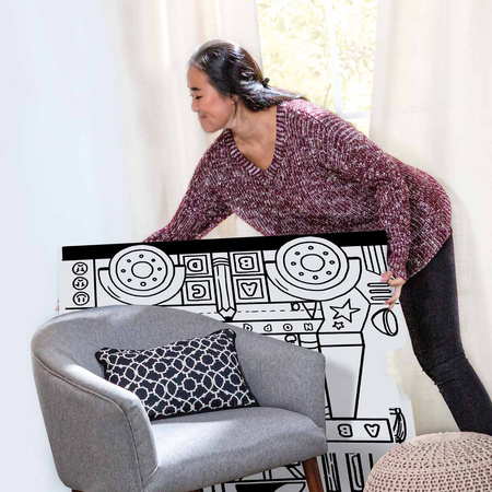 ZESTAW 5 X DOMEK DO KOLOROWANIA FELLOWES 100053827 + 1 X AUTOBUS DO KOLOROWANIA FELLOWES 100130976