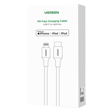 Kabel UGREEN US171 USB-C-Lightning 1.5m (biały)