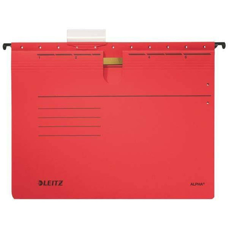 Skoroszyt zawieszkowy A4 LEITZ ALPHA ACTIVE 19840125 czerwony