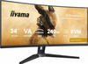 IIYAMA MONITOR G-MASTER 34 CALE GCB3486WQSCP-B1,VA,UWQHD,240HZ,0.4MS,1500R,HDR400,500CD,21:9,HDMI (2.1), USB-C DOCK 95W, RJ45, 2X5W, KVM,PIP