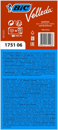 MARKER SUCHOŚCIERALNY BIC VELLEDA ECOLUTIONS 1751 904947 NIEBIESKI ŚCIĘTA 3.7-5.5MM