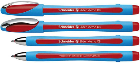 DŁUGOPIS SCHNEIDER SLIDER MEMO CZERWONY XB