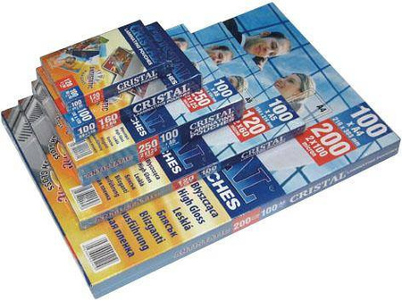 FOLIA DO LAMINOWANIA 60X95MM ARGO 326010 BŁYSZCZĄCA 100MIC 100ARK