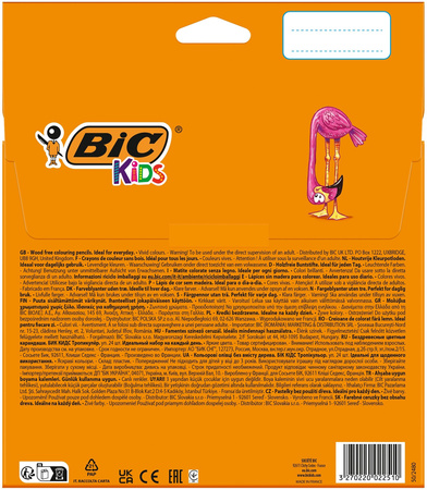 KREDKI OŁÓWKOWE BIC KIDS TROPICOLORS 9375183 MIX*24