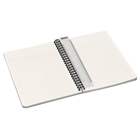 KOŁONOTATNIK A5 LEITZ OFFICE 44980025 CZERWONY W KRATKĘ PP 90KART