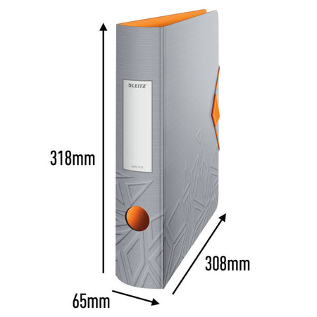 SEGREGATOR A4 LEITZ 180° ACTIVE URBAN CHIC 82 MM 11170088 SZARY CIEMNY