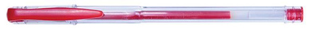 DŁUGOPIS ŻELOWY OFFICE PRODUCTS CLASSIC CZERWONY 0.5MM PRZEZROCZYSTA