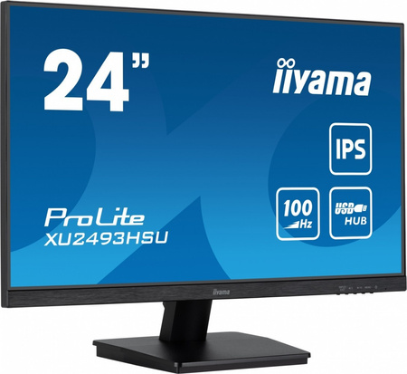 IIYAMA MONITOR 24 CALE XU2493HSU-B7,IPS.HDMI.DP.2X2W.USBX2,300CD