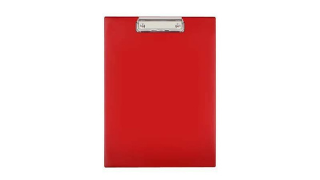 Deska z klipem A4 BIUR-FOL KH-01-04 czerwona PVC