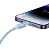 Kabel szybko ładujący Baseus USB-C do Lightning Explorer Series 2m, 20W (niebieski)