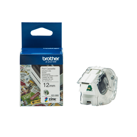 BROTHER TAŚMA PAPIEROWA 12MM X 5M, BIAŁA, CZ1002, DO DRUKARKI VC-500W