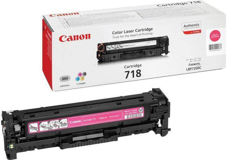 TONER ORYGINALNY CANON CRG718M 2660B002 MAGENTA 2900 STRON