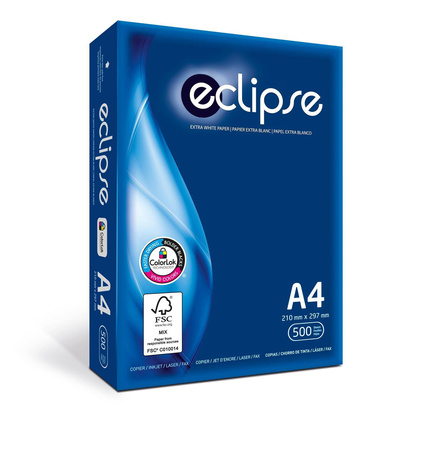 PAPIER KSERO A4 75G SUZANO ECLIPSE BIAŁY 160 CIE 500 ARK