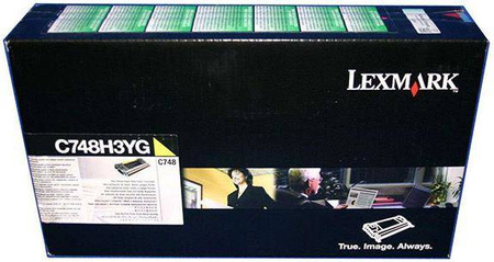 TONER ORYGINALNY LEXMARK C748H3YG YELLOW 10000 STRON