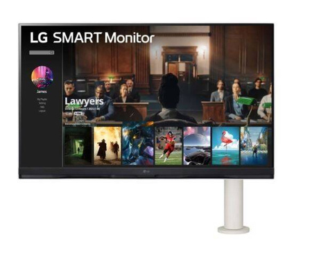 LG ELECTRONICS MONITOR 32SQ780S-W 32 CALE SMART 4K UHD WEBOS ERGO