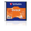 VERBATIM DVD-R, MATT SILVER, 43547, 4.7GB, 16X, SLIM BOX, 1 KS, BEZ MOŻLIWOŚCI NADRUKU, 12CM, DO ARCHIWIZACJI DANYCH