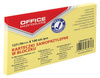 KARTECZKI SAMOPRZYLEPNE 127X76MM OFFICE PRODUCTS PASTELOWE JASNO ŻÓŁTE 100KART
