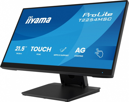 IIYAMA MONITOR 24 CALE T2254MSC-B2AG  POJ.10PKT.IPS,POWŁOKA AG, 300CD, FHD,  HDMI,DP,2XUSB,7H