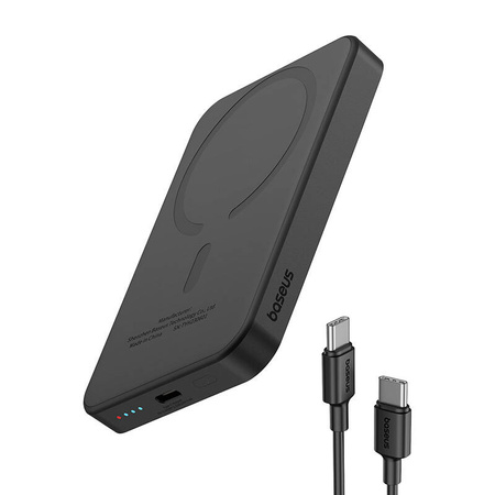 Powerbank BASEUS mini magnetyczny 5000mAh 20W USB-C (czarny)