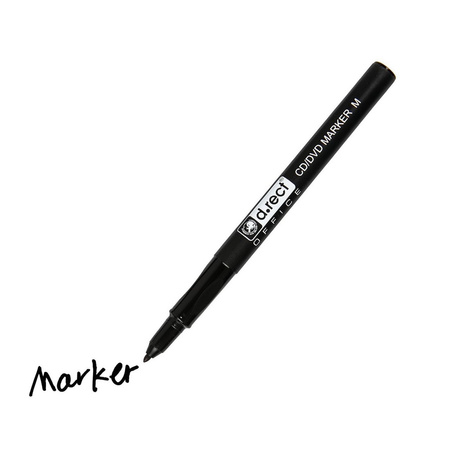 MARKER CD/DVD D.RECT CZARNY 1.0MM