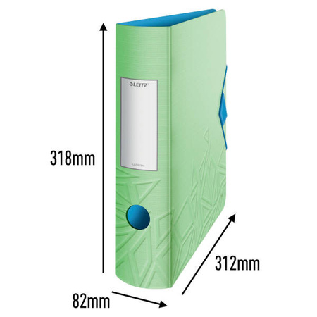 SEGREGATOR A4 LEITZ 180° ACTIVE URBAN CHIC 82 MM 11160050 ZIELONY