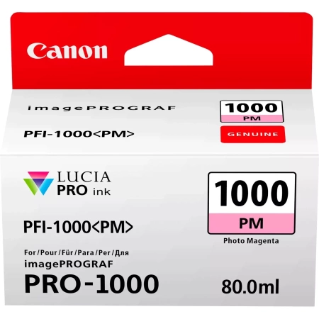 TUSZ ORYGINALNY CANON PFI1000PM 0551C001 PHOTO MAGENTA 80 ML